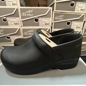 Dansko Women's Professional Clogs Oiled Leather Black